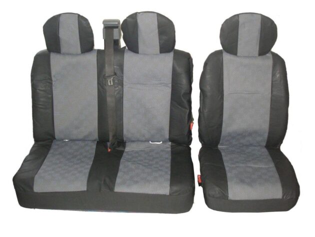 2+1 Предни седалки Универсални калъфи/тапицерия 2-1 за предни седалки Черно-Сиви – Текстил/Еко кожа Joto Auto