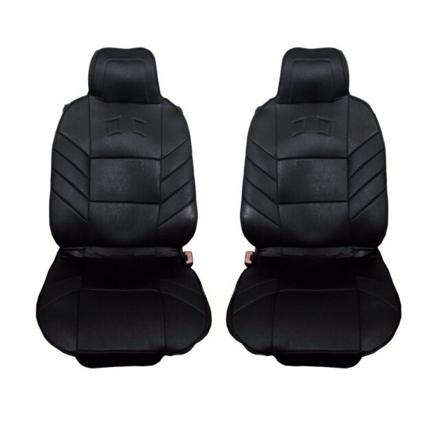1+1 Предни Седалки Универсални калъфи, тапицерия за предни седалки 1+1, Масажор, високо качествен текстилен материал, Черно Joto Auto