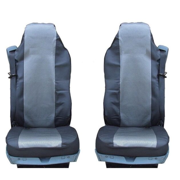 DAF Калъф/тапицерия от плат и кожа за седалки за DAF CF, LF, XF95, XF105, Сиви Joto Auto