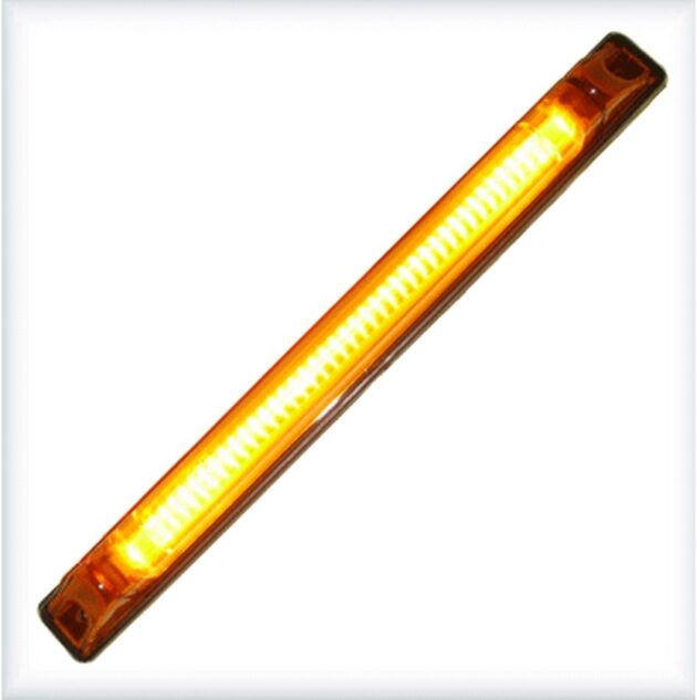 Други LED Лед Диоден Габарит Маркер, Оранжев, 25,5cm, 12V – 24V, E-Mark Joto Auto